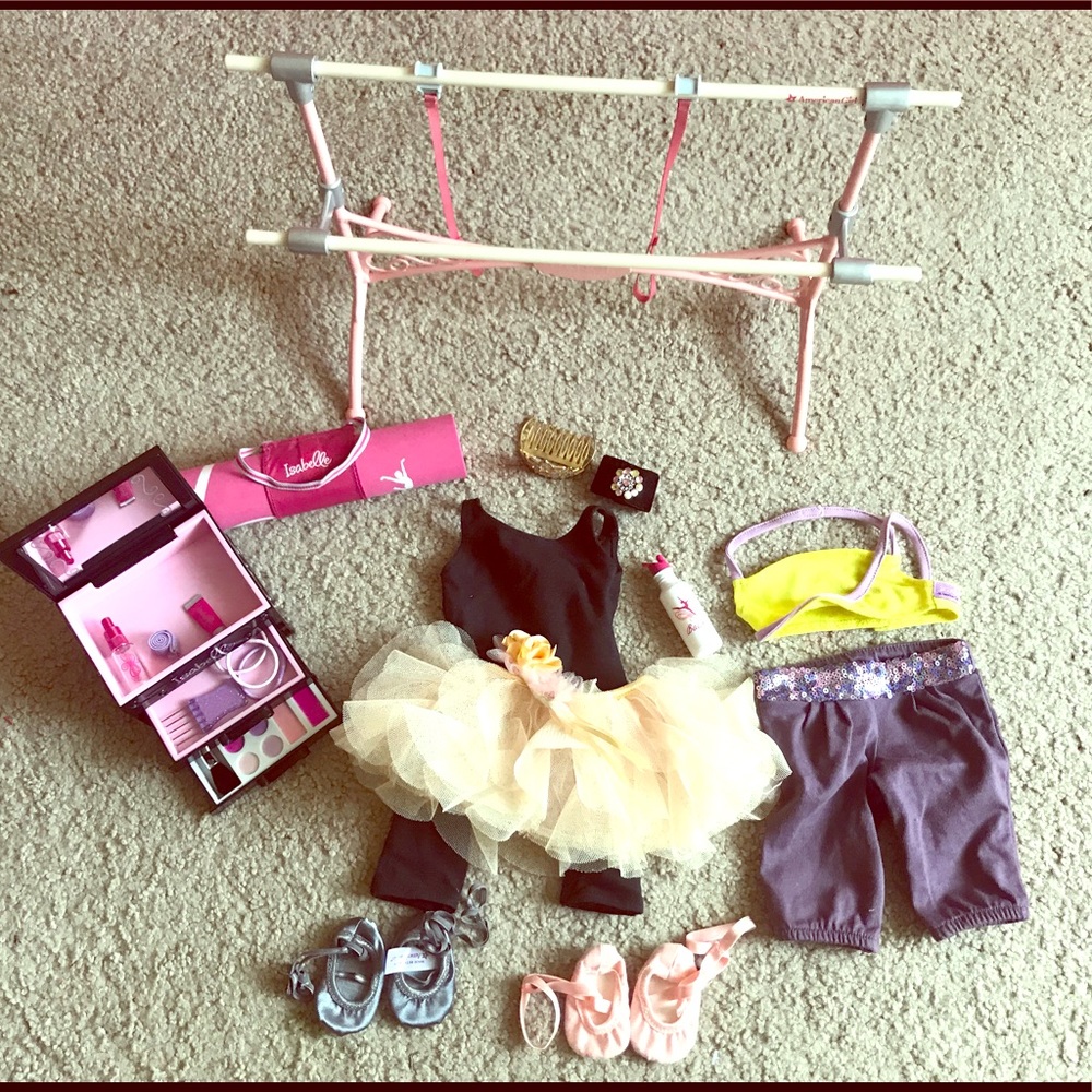 American Girl Isabelle Ballet Bar & Costumes